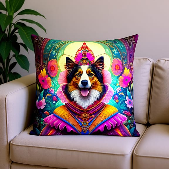 Funny Pet Throw Pillow for Dog & Cat Lovers