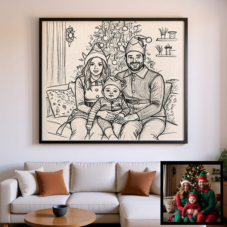 Canvas wall elf outfit art